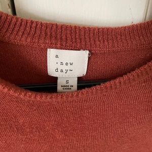 A New Day orange sweater